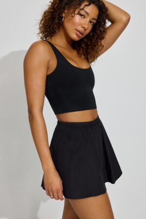 Peyton Poplin Skort